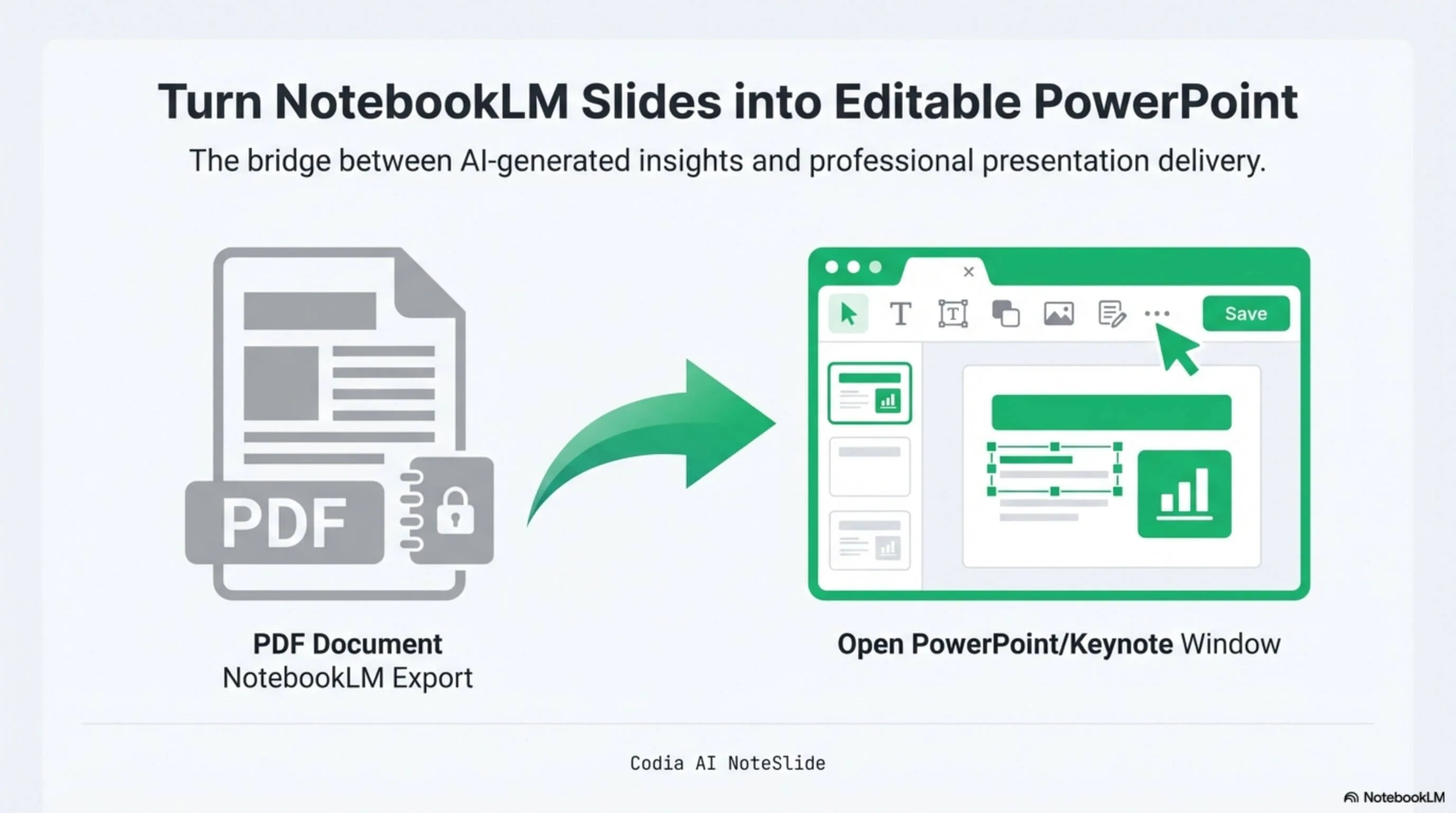 PDF slides to editable decks